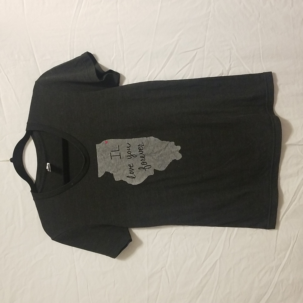 The Track Shirt T-shirt Illinois love - black/white XL